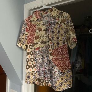 Kim Rogers printed button up
